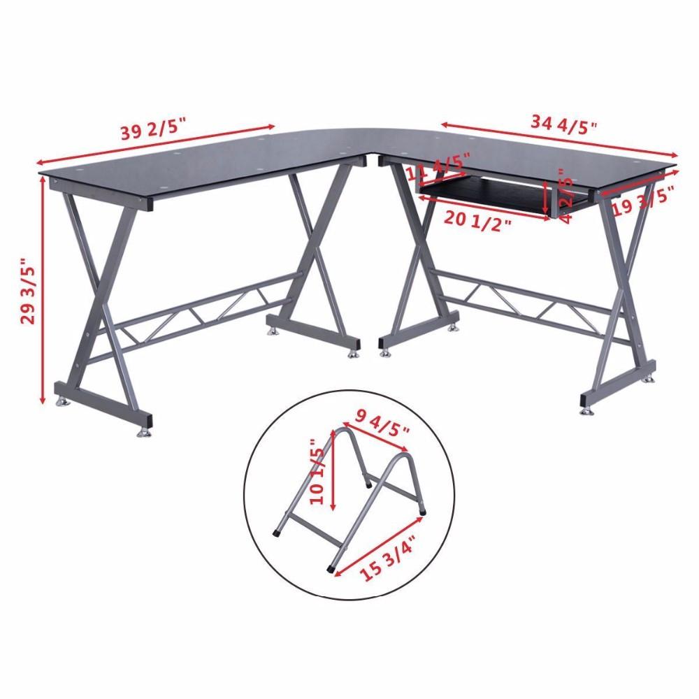 L-Shape Computer Desk - Modern Home Office